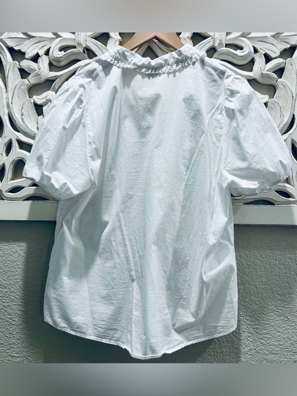 J. Crew Puff-sleeve ruffle-collar top - Picture 3 of 8